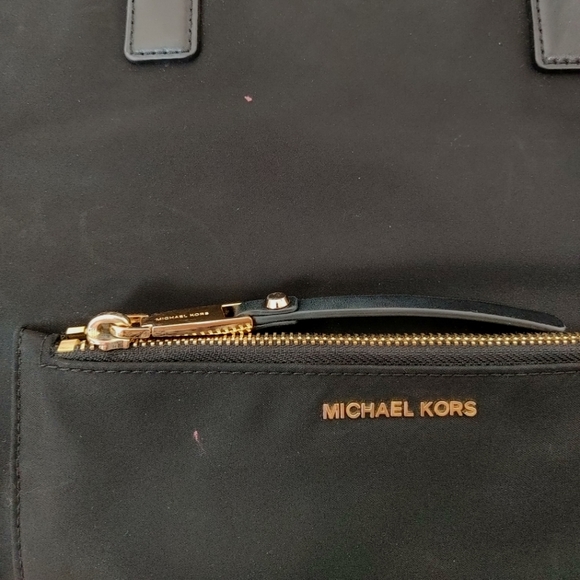 Michael Kors Nylon Leather Tote Bag - Picture 13 of 16